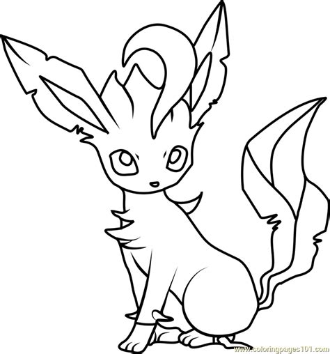 pokemon leafeon coloring pages