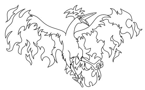 pokemon moltres coloring pages