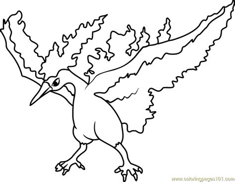 pokemon moltres coloring pages