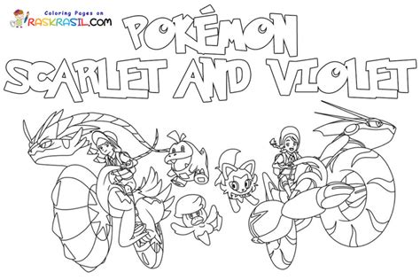 pokemon scarlet and violet coloring pages