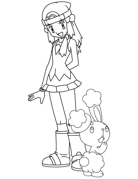 pokemon trainer colouring pages