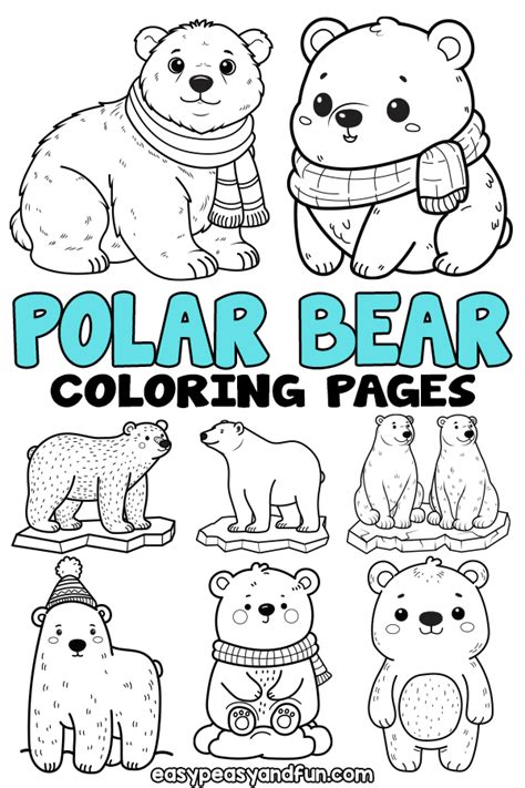polar bear colouring