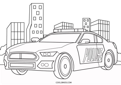 police car coloring pages printable