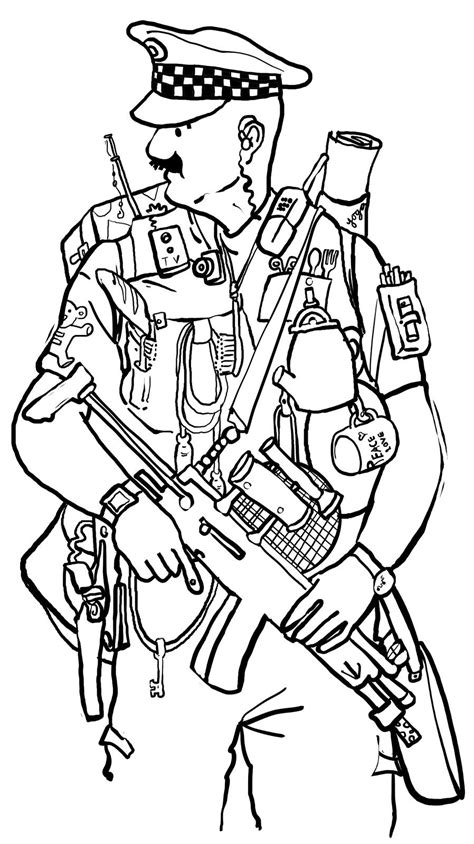 police coloring pages pdf