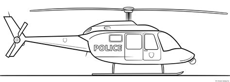 police helicopter coloring pages