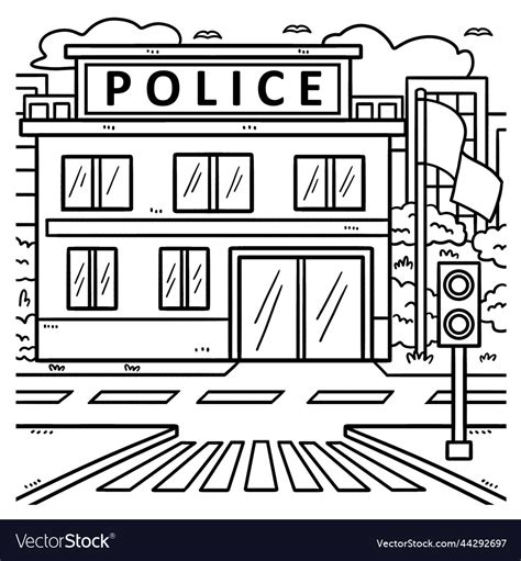 police station coloring pages