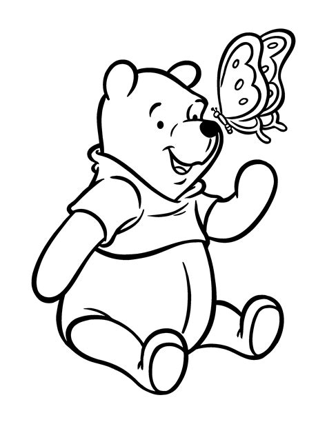 pooh bear winnie the pooh coloring pages