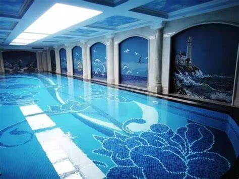 pool bottom decorations