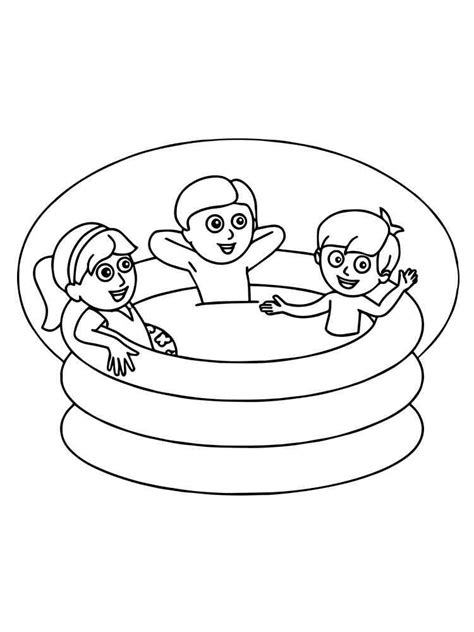 pool party coloring pages