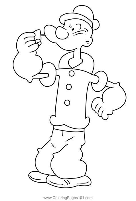 popeye coloring pages