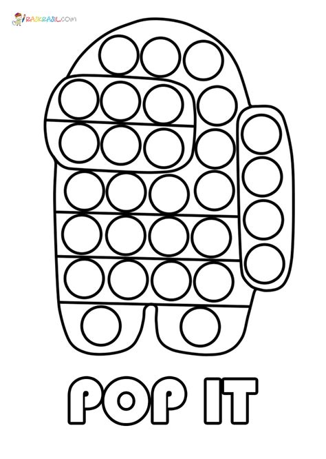 popit coloring pages