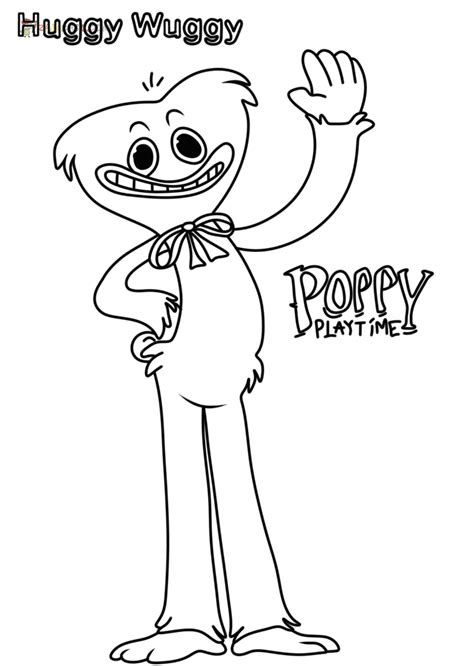 poppy playtime colouring pages