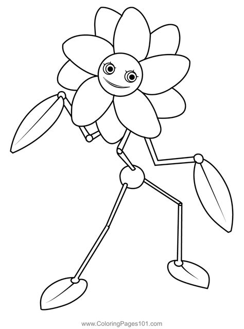 poppy playtime daisy coloring pages