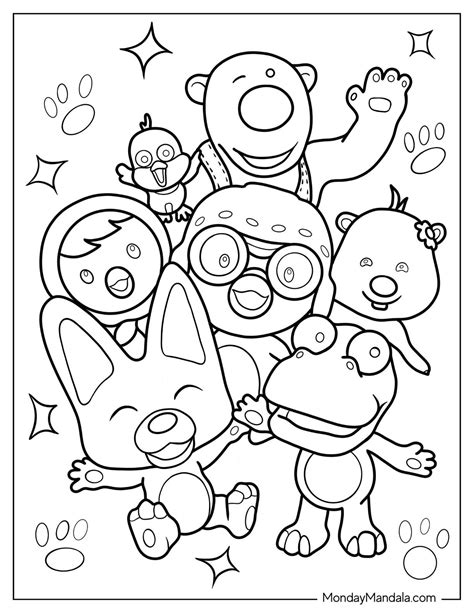 pororo coloring pages pdf