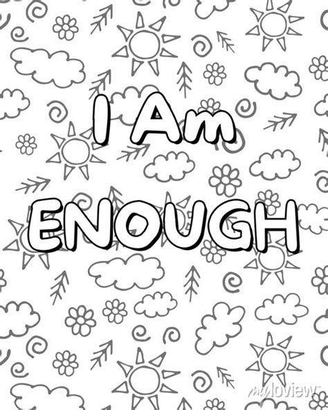 positive affirmation coloring pages