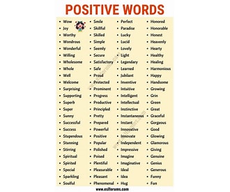 Positive Language