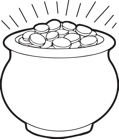 pot of gold coloring pages