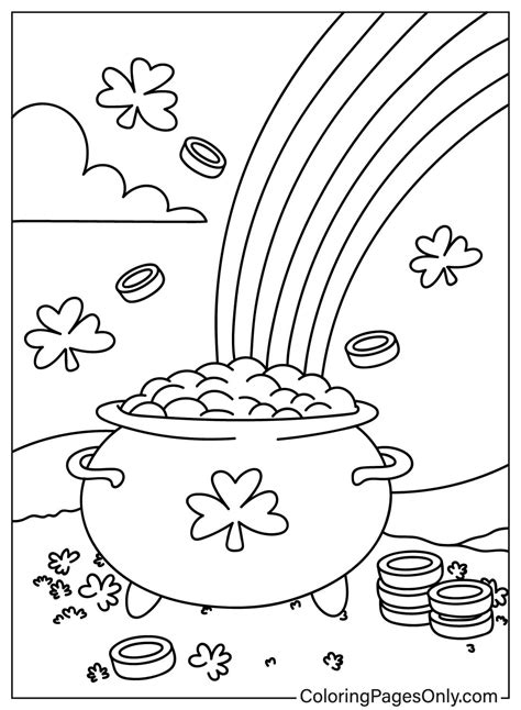 pot of gold coloring pages