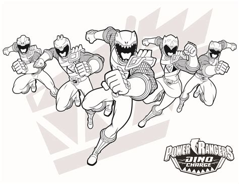 power ranger dino charge coloring pages