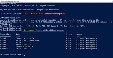 powershell wifi