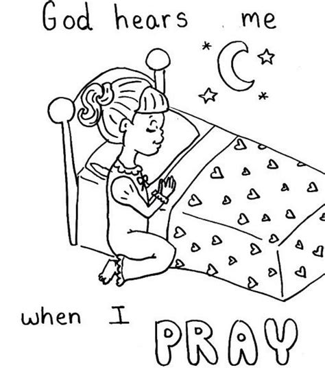 prayer coloring sheet