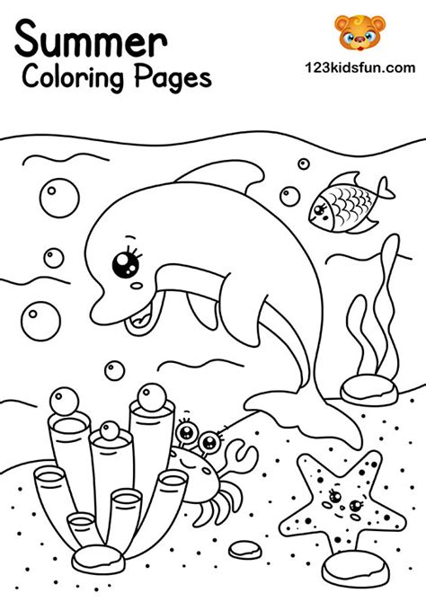 pre k summer coloring pages