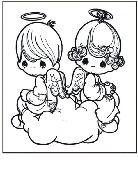 precious moments angel coloring pages