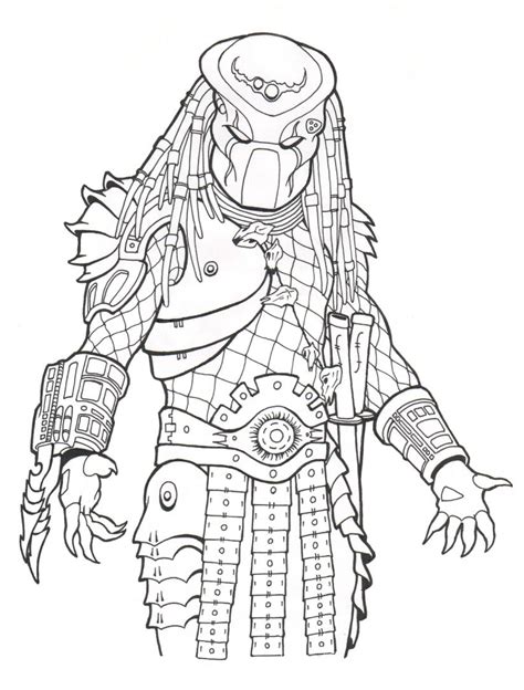 predator coloring pages