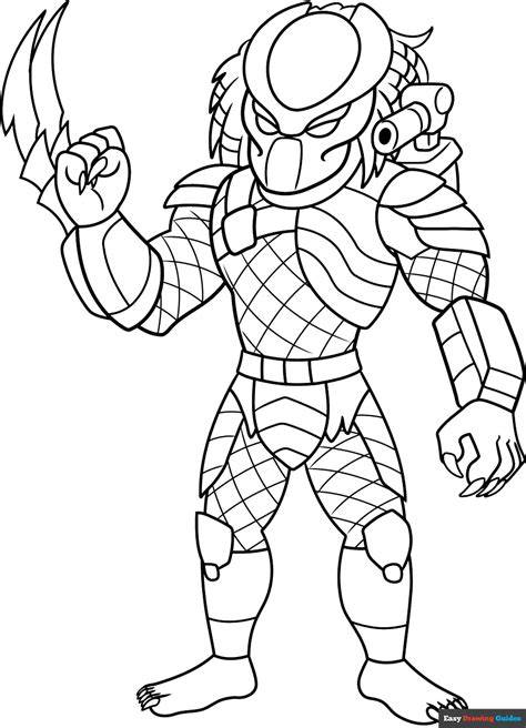 predator pictures to color