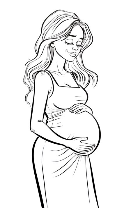 pregnant woman coloring pages