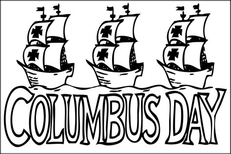 preschool columbus day coloring pages