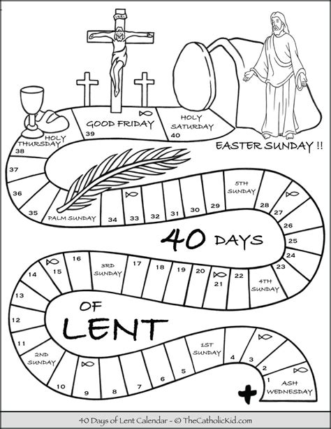 preschool lent coloring pages