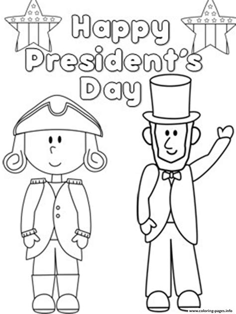 preschool presidents day coloring pages