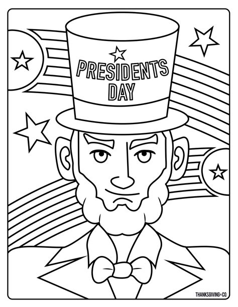 presidents day coloring pages