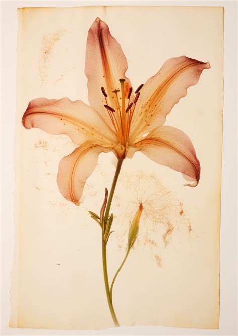 pressed lily