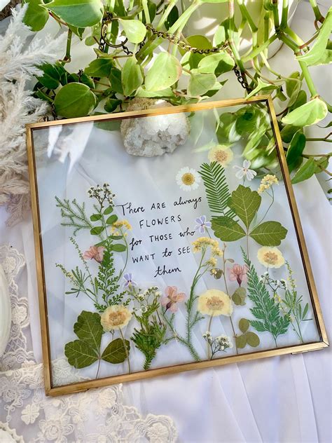 pressed wildflowers