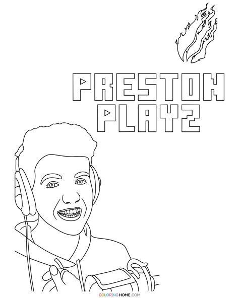 prestonplayz coloring pages