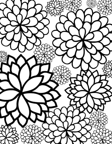 pretty coloring pages