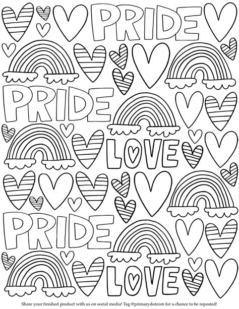pride coloring pages pdf