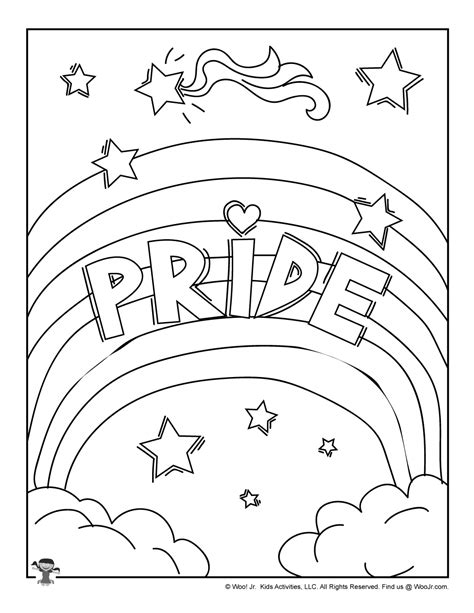 pride flags coloring pages