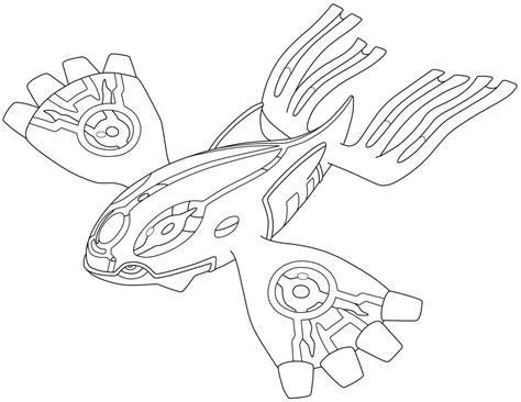 primal kyogre coloring page