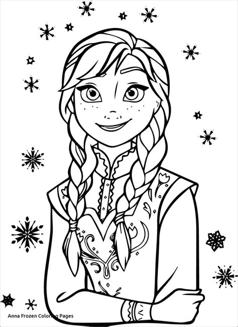 princess anna coloring page