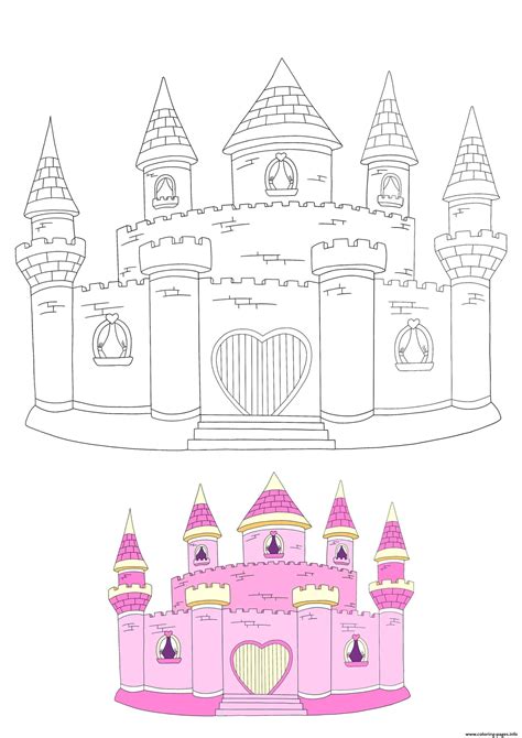 princess castle coloring pages