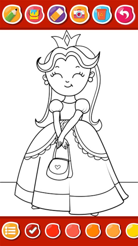 princess coloring games