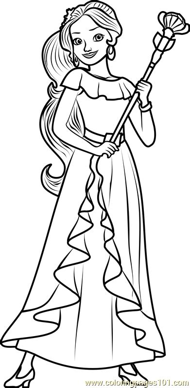 princess elena coloring pages