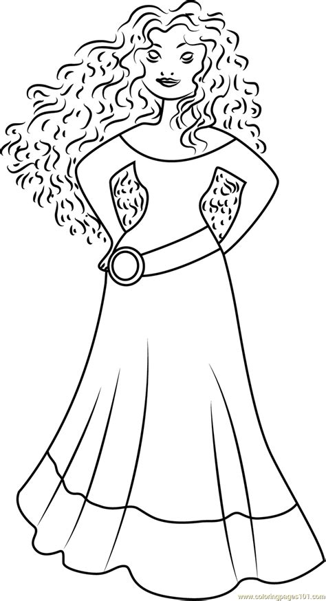 princess merida coloring pages