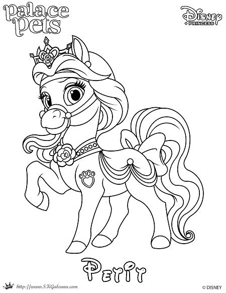 princess pets coloring pages