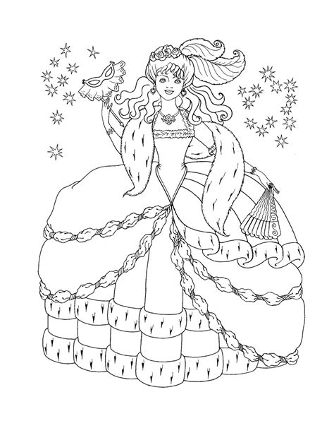 princess picture coloring page