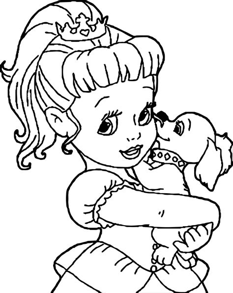 princess puppy coloring pages