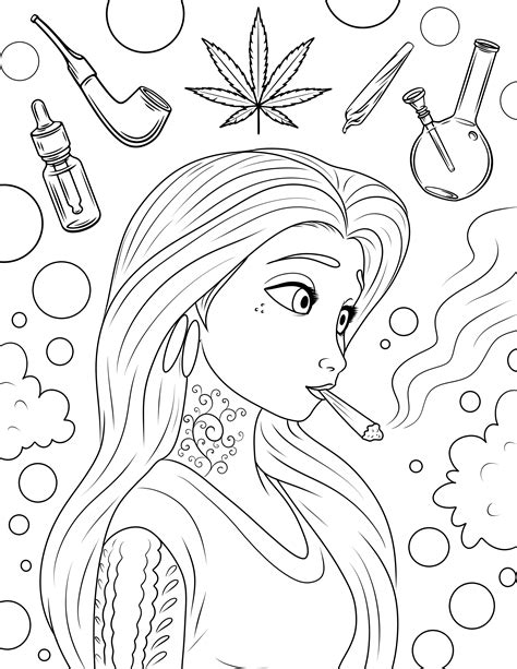 princess stoner coloring book pages